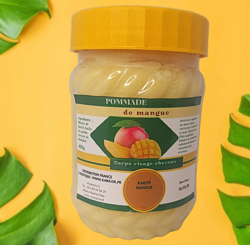 Beurre de Karité et mangue, soin solide 400gr – Image 2