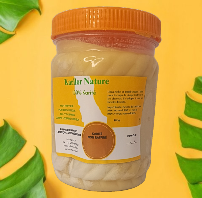 Beurre de karité brut 400gr, non raffiné – Image 2