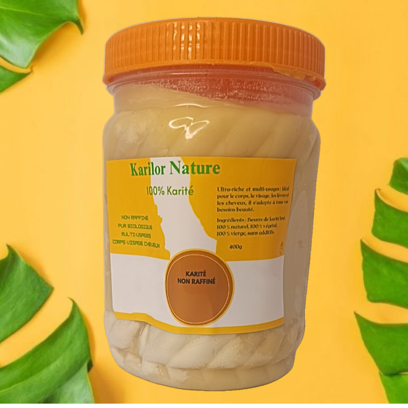 Beurre de karité brut 400gr, non raffiné – Image 2